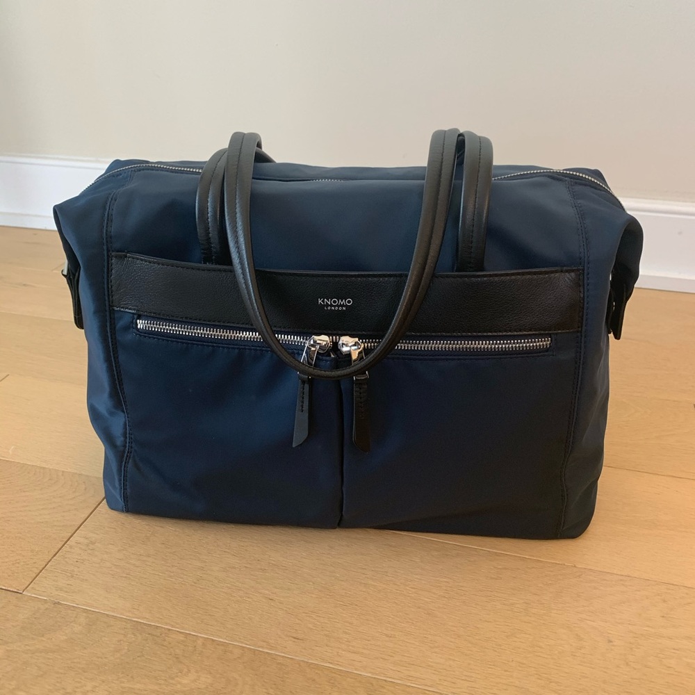 Knomo Curzon Shoulder Laptop Tote Blue/Black
